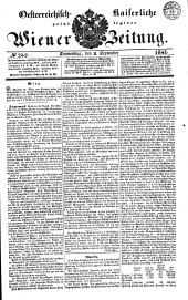 Wiener Zeitung 18410902 Seite: 1