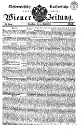 Wiener Zeitung 18410904 Seite: 1