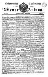 Wiener Zeitung 18410905 Seite: 1