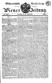 Wiener Zeitung 18410911 Seite: 1