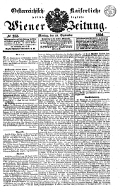 Wiener Zeitung 18410913 Seite: 1