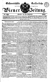 Wiener Zeitung 18410920 Seite: 1