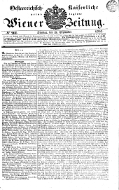 Wiener Zeitung 18410921 Seite: 1