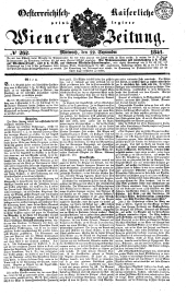 Wiener Zeitung 18410922 Seite: 1