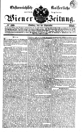 Wiener Zeitung 18410928 Seite: 1