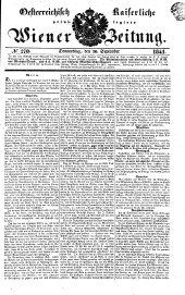 Wiener Zeitung 18410930 Seite: 1