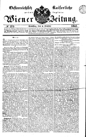 Wiener Zeitung 18411002 Seite: 1