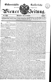 Wiener Zeitung 18411006 Seite: 1