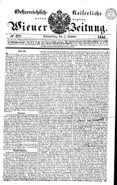 Wiener Zeitung 18411007 Seite: 1