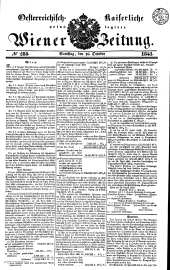 Wiener Zeitung 18411016 Seite: 1