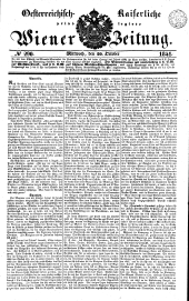 Wiener Zeitung 18411020 Seite: 1