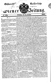 Wiener Zeitung 18411024 Seite: 1