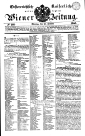 Wiener Zeitung 18411025 Seite: 1