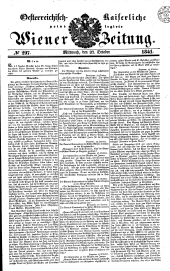 Wiener Zeitung 18411027 Seite: 1