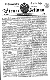 Wiener Zeitung 18411028 Seite: 1