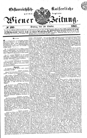 Wiener Zeitung 18411029 Seite: 1