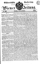 Wiener Zeitung 18411030 Seite: 1