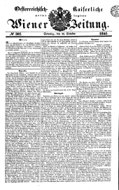 Wiener Zeitung 18411031 Seite: 1