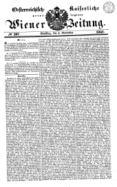 Wiener Zeitung 18411106 Seite: 1