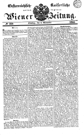 Wiener Zeitung 18411109 Seite: 1