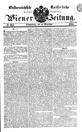 Wiener Zeitung 18411111 Seite: 1