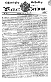 Wiener Zeitung 18411113 Seite: 1