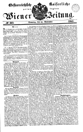 Wiener Zeitung 18411114 Seite: 1