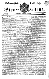 Wiener Zeitung 18411125 Seite: 1