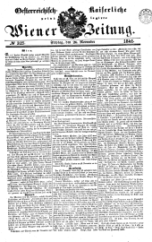 Wiener Zeitung 18411126 Seite: 1