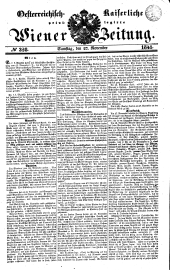 Wiener Zeitung 18411127 Seite: 1