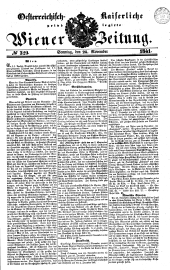 Wiener Zeitung 18411128 Seite: 1