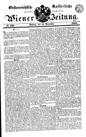 Wiener Zeitung 18411129 Seite: 1