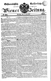 Wiener Zeitung 18411203 Seite: 1