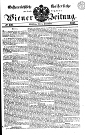 Wiener Zeitung 18411205 Seite: 1