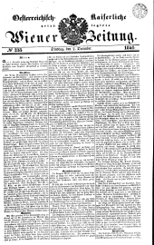 Wiener Zeitung 18411207 Seite: 1