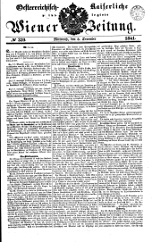 Wiener Zeitung 18411208 Seite: 1