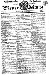 Wiener Zeitung 18411211 Seite: 1