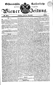 Wiener Zeitung 18411214 Seite: 1