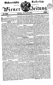 Wiener Zeitung 18411219 Seite: 1