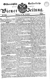 Wiener Zeitung 18411220 Seite: 1