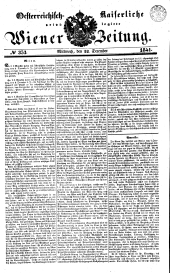 Wiener Zeitung 18411222 Seite: 1