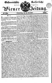 Wiener Zeitung 18411223 Seite: 1