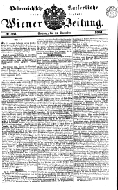 Wiener Zeitung 18411231 Seite: 1