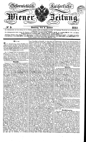 Wiener Zeitung 18420109 Seite: 1