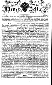 Wiener Zeitung 18420110 Seite: 1