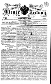 Wiener Zeitung 18420111 Seite: 1