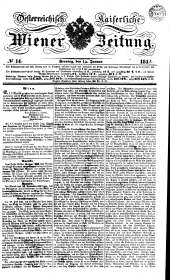 Wiener Zeitung 18420114 Seite: 1