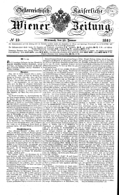 Wiener Zeitung 18420119 Seite: 1