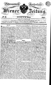 Wiener Zeitung 18420126 Seite: 1