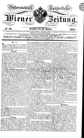 Wiener Zeitung 18420129 Seite: 1